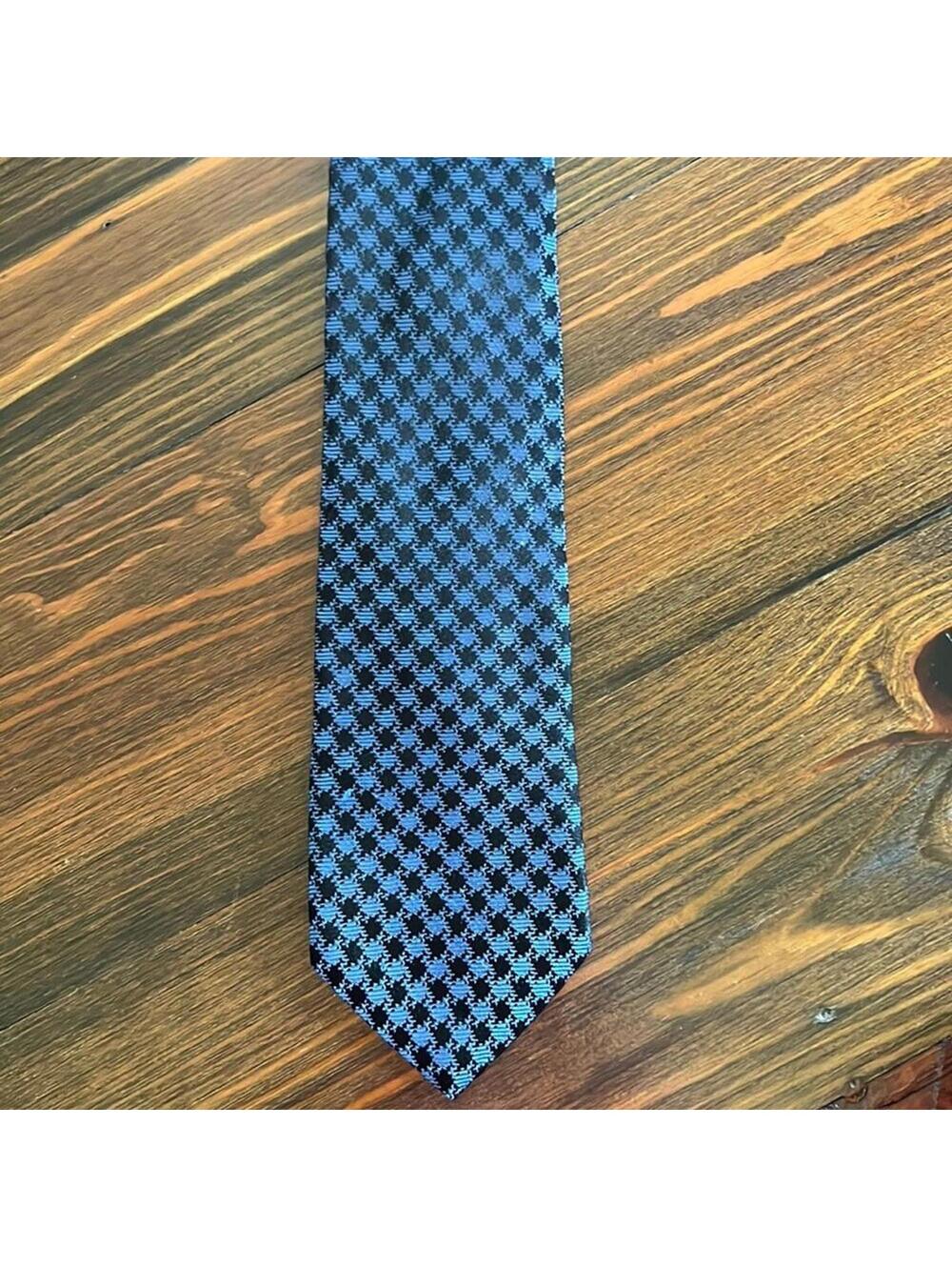 Murano | Men’s Black & Blue Dress Tie | 3" Wide | 0483